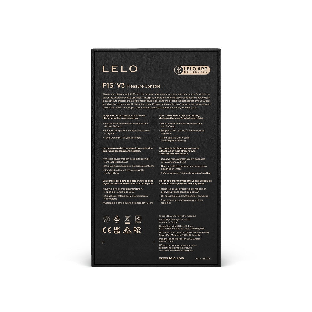 Lelo F1S V3 (Blue) – Interactive AI Male Masturbator > Sex Toys For Men > Masturbators Premium