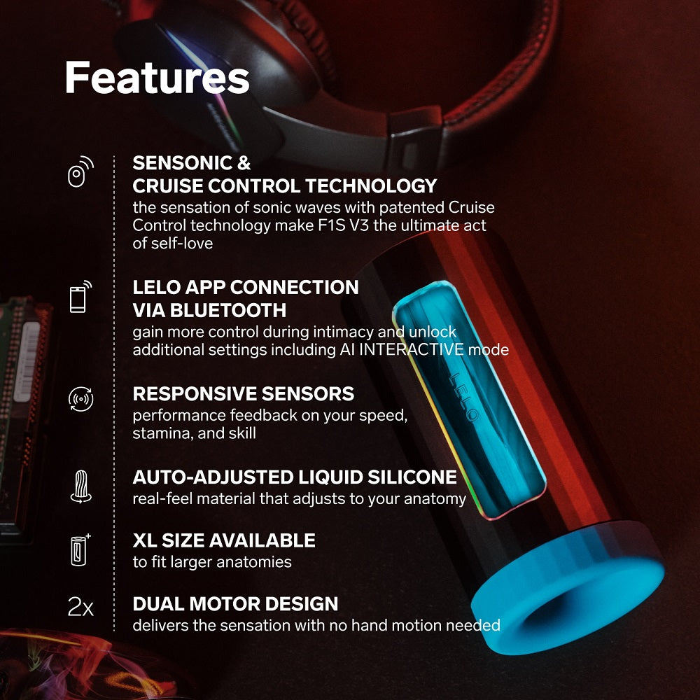 Lelo F1S V3 (Blue) – Interactive AI Male Masturbator > Sex Toys For Men > Masturbators Premium