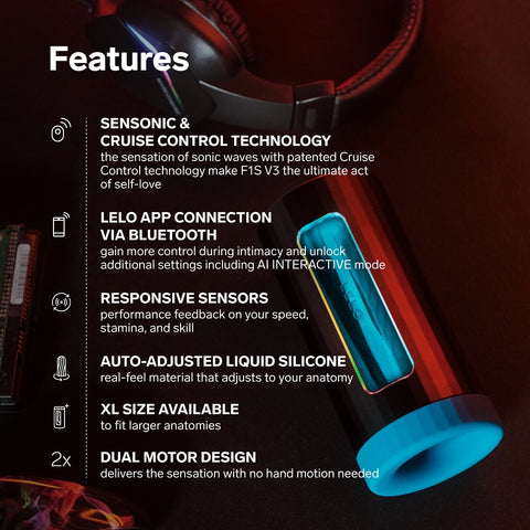 Lelo F1S V3 (Blue) – Interactive AI Male Masturbator > Sex Toys For Men > Masturbators Premium