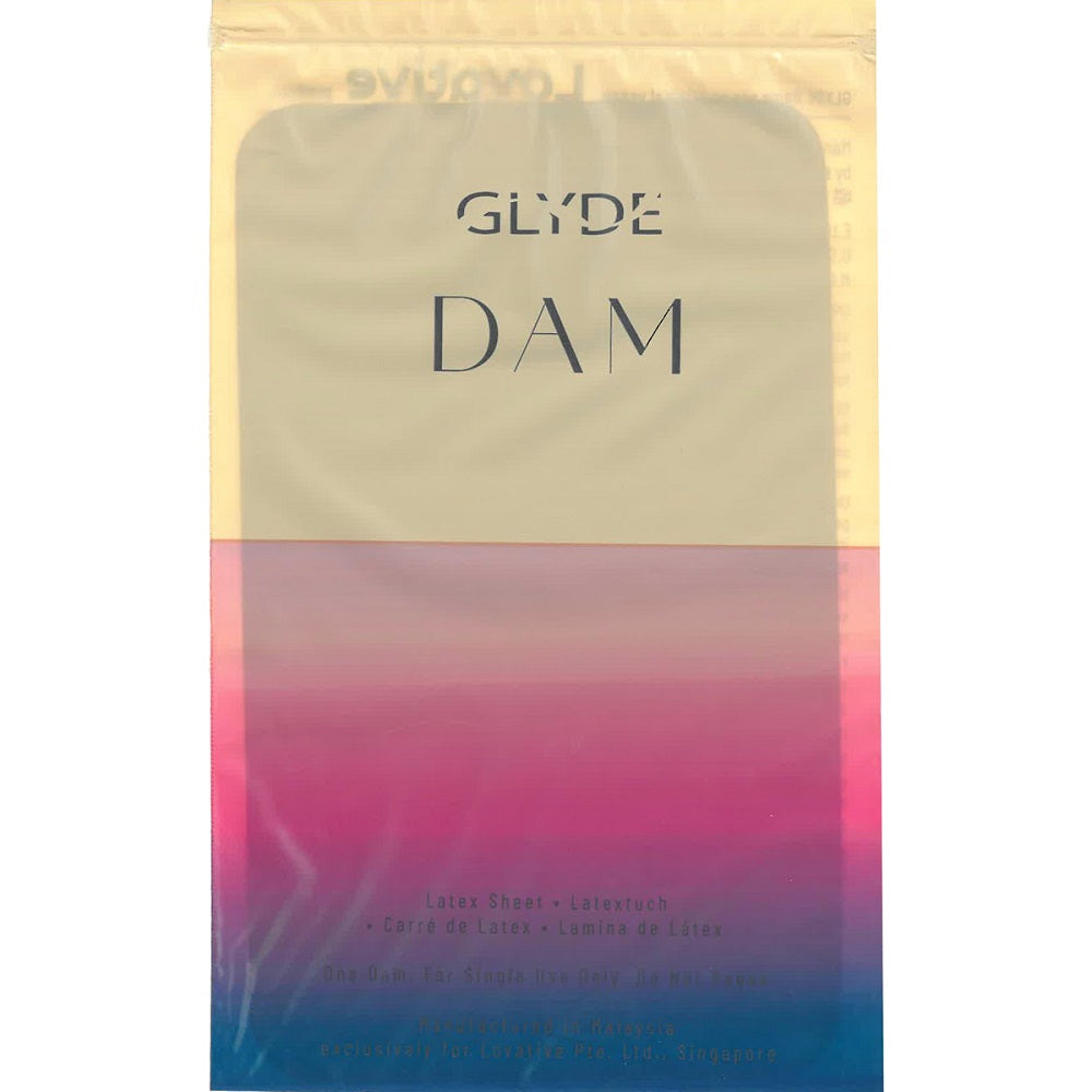 Glyde Vegan Dams Mixed Flavour 4 Pack – Silky Thin Barrier Latex Sheets Condoms