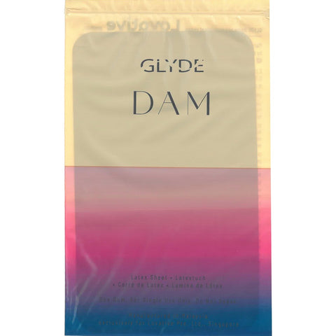 Glyde Vegan Dams Mixed Flavour 4 Pack – Silky Thin Barrier Latex Sheets Condoms
