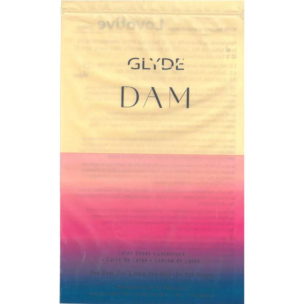 Glyde Vegan Dams Mixed Flavour 4 Pack – Silky Thin Barrier Latex Sheets Condoms