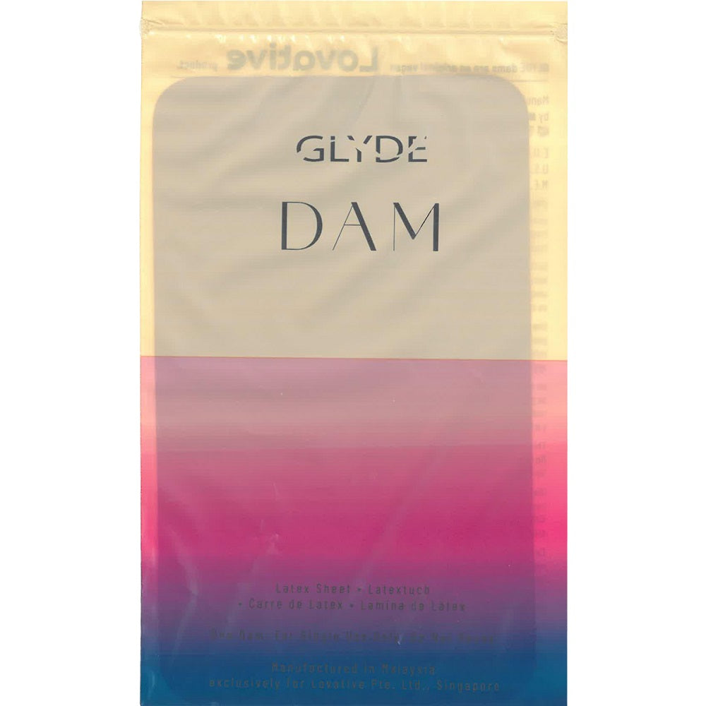 Glyde Vegan Dams Mixed Flavour 4 Pack – Silky Thin Barrier Latex Sheets Condoms