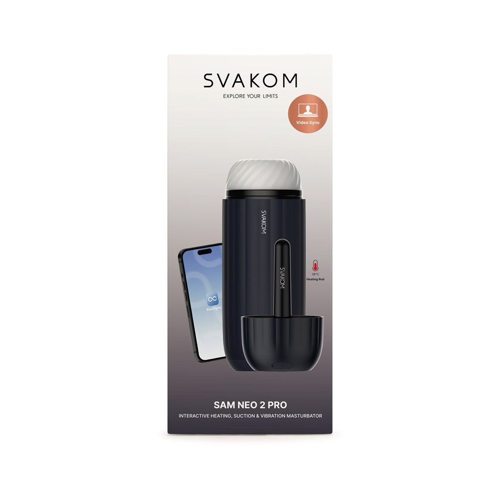 Svakom Sam Neo 2 Pro – Interactive Heating Sucking Vibrating Masturbator > Sex Toys For Men > Masturbators Premium