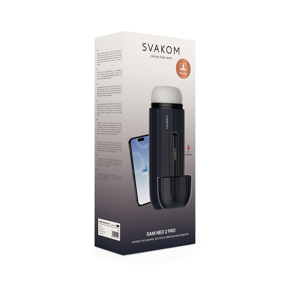 Svakom Sam Neo 2 Pro – Interactive Heating Sucking Vibrating Masturbator > Sex Toys For Men > Masturbators Premium