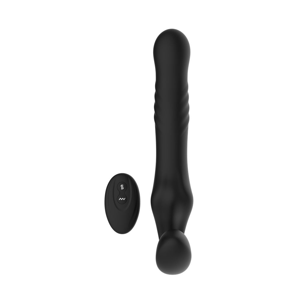Mina Surge (Waterproof) Remote-Controlled Thrusting and Vibrating Strapless Strap-On - Silicone - 9.37 Inches > Dildos > Strapless Strap Ons
