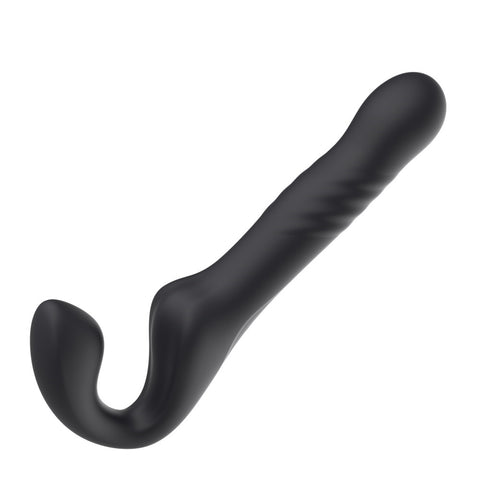 Mina Surge (Waterproof) Remote-Controlled Thrusting and Vibrating Strapless Strap-On - Silicone - 9.37 Inches Total Length > Realistic Dildos and Vibes > Strapless Strap Ons
