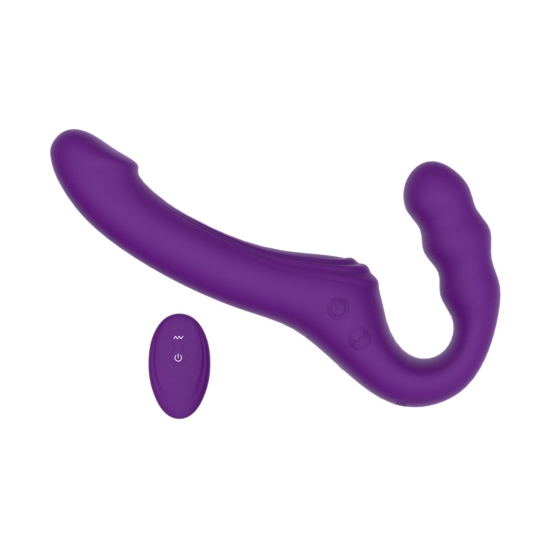 Mina Echo (Waterproof) Remote-Controlled Strapless Strap-On Vibrator 9.5 Inches Length 1.27 Inches Diameter Default Title > Dildos > Strapless Strap Ons