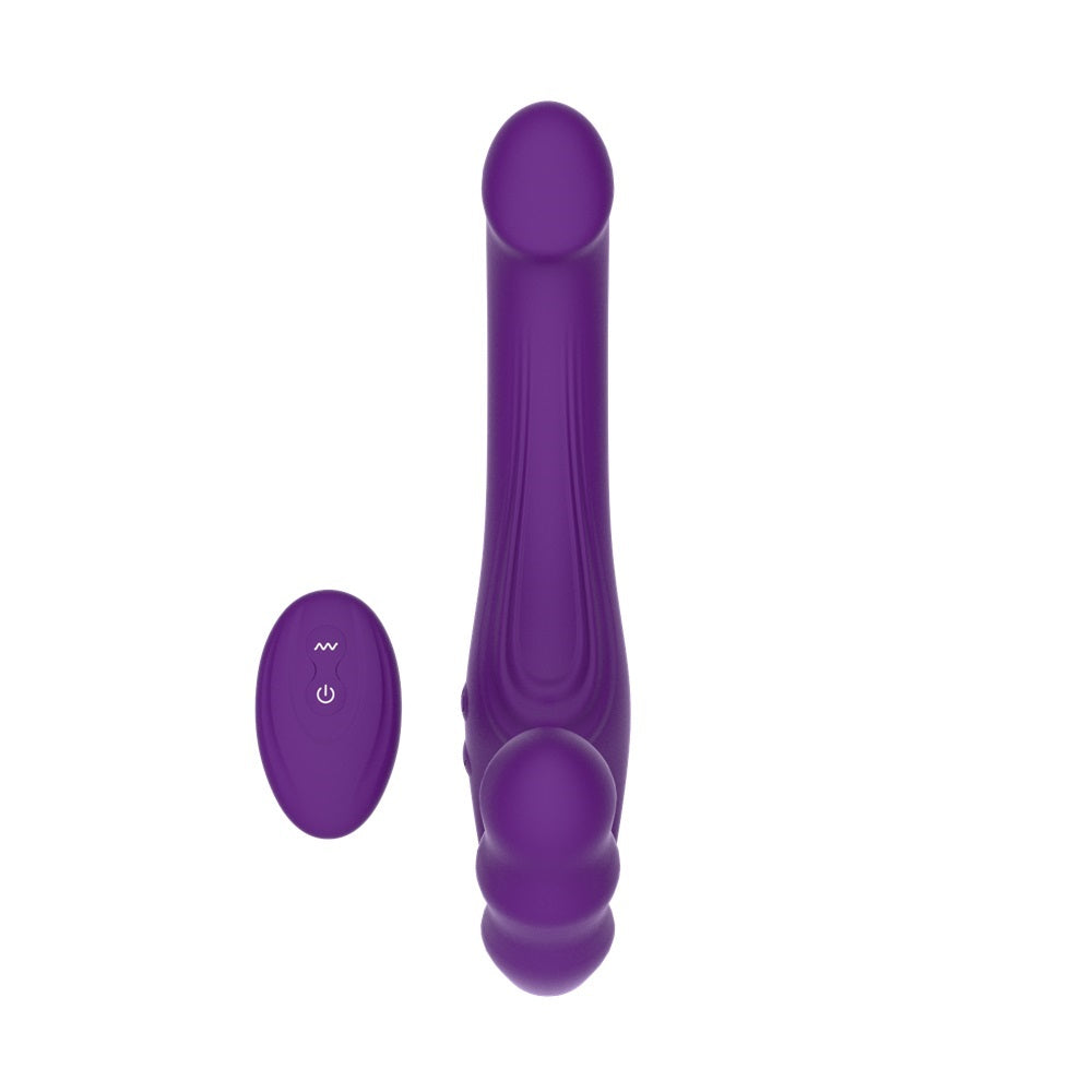 Mina Echo (Waterproof) Remote-Controlled Strapless Strap-On Vibrator 9.5 Inches Length 1.27 Inches Diameter > Realistic Dildos and Vibes > Strapless Strap Ons
