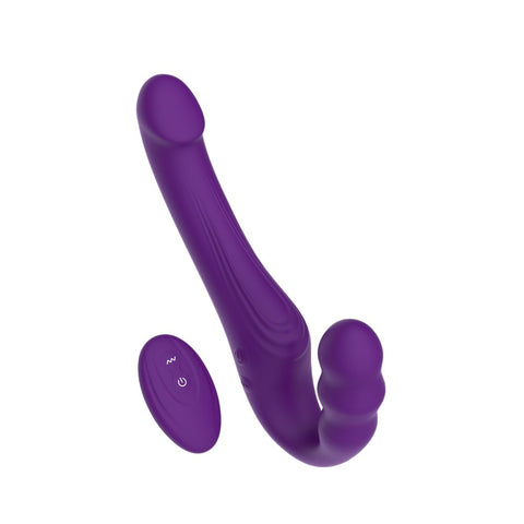 Mina Echo (Waterproof) Remote-Controlled Strapless Strap-On Vibrator 9.5 Inches Length 1.27 Inches Diameter > Realistic Dildos and Vibes > Strapless Strap Ons