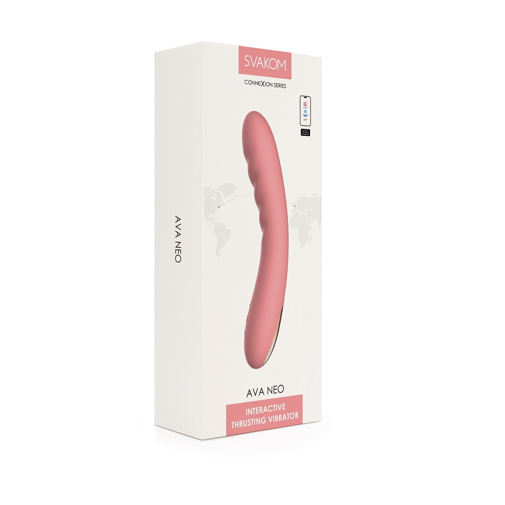 Svakom Ava Neo (Pink) – Interactive Thrusting Vibrator with App Control and Multiple Modes > Vibrators > Standard Vibrators