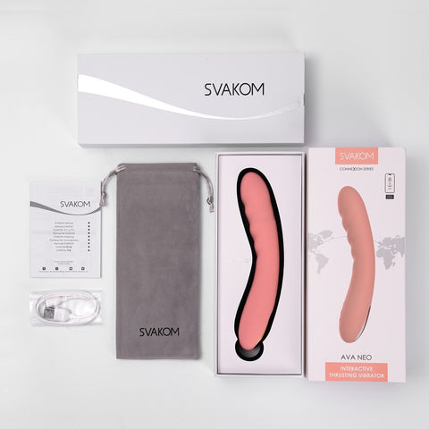 Svakom Ava Neo (Pink) – Interactive Thrusting Vibrator with App Control and Multiple Modes > Realistic Dildos and Vibes > Thrusting Dildos