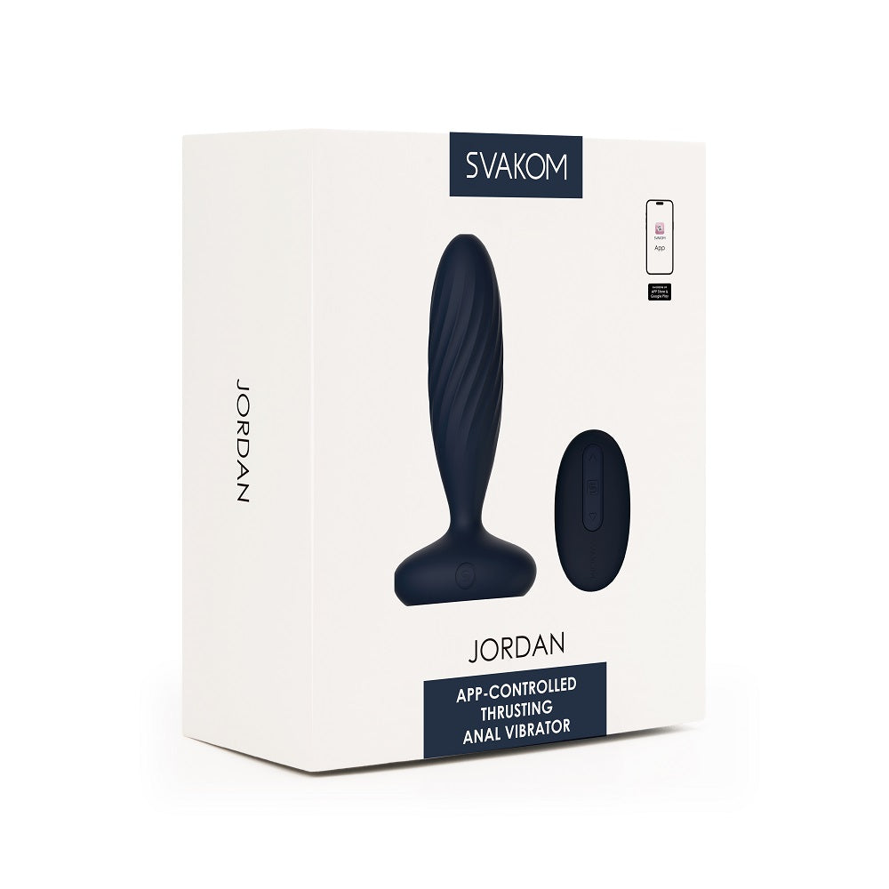 Svakom Jordan (App-Controlled) – Waterproof Thrusting Anal Vibrator with 4.7-Inch Length ANAL TOYS