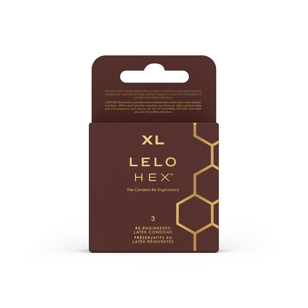 Lelo Hex Respect XL Condoms 3 Pack – Extra Thin Extra Strong XL Condoms Default Title Condoms