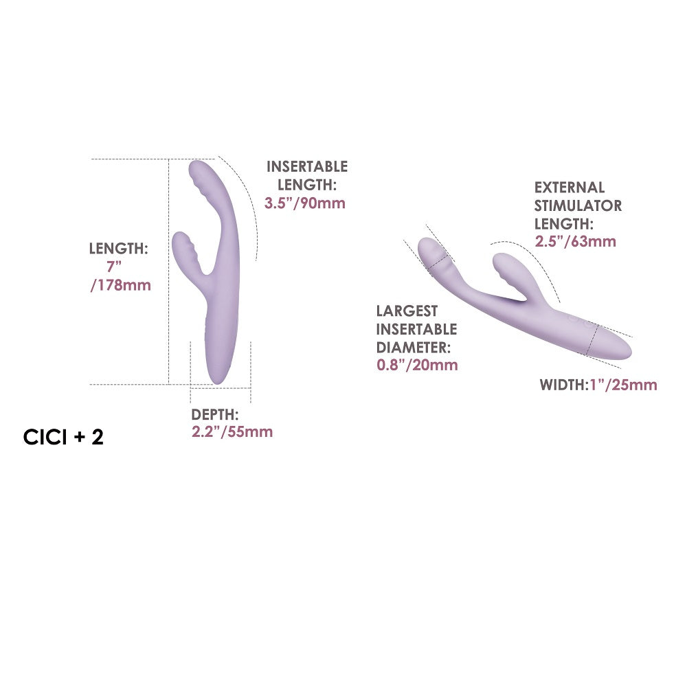 Svakom CICI Slim G-Spot Rabbit Vibrator – Slim Flexible Rabbit Vibrator with App Control > Vibrators > Ladies > Rabbit