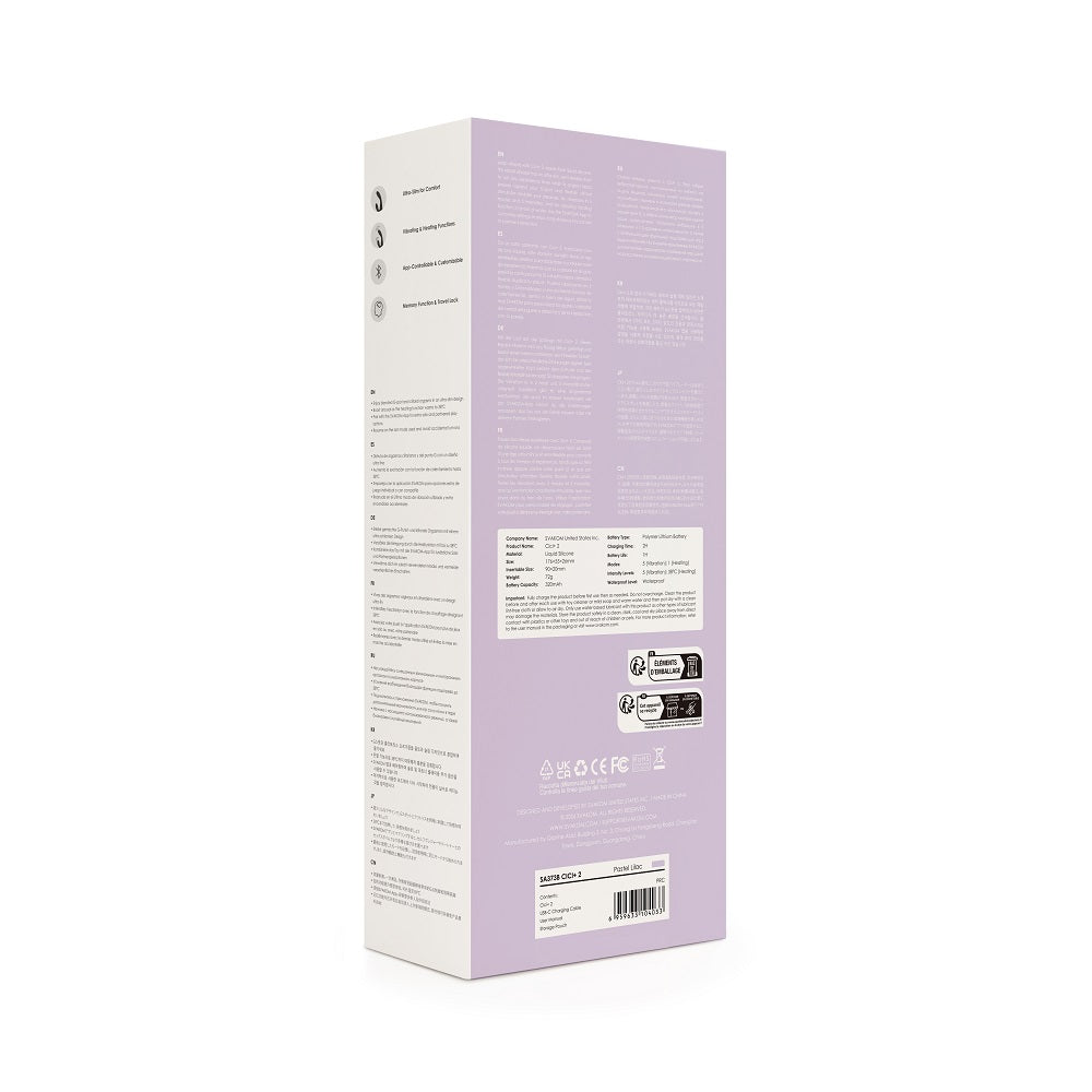 Svakom CICI Slim GSpot Rabbit APP Vibrator VIBRATORS-RABBIT