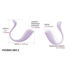 Svakom Phoenix Neo 2 (Lilac) – Interactive App-Controlled Silicone Vibrator > Sex Toys > Remote Control Toys
