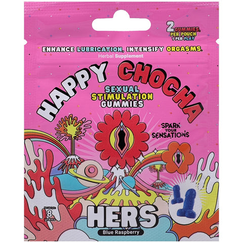 Happy Chocha Hers Sexual Stimulation Gummies (2 Pack) – Natural Libido Enhancer Edible Enhancers Female