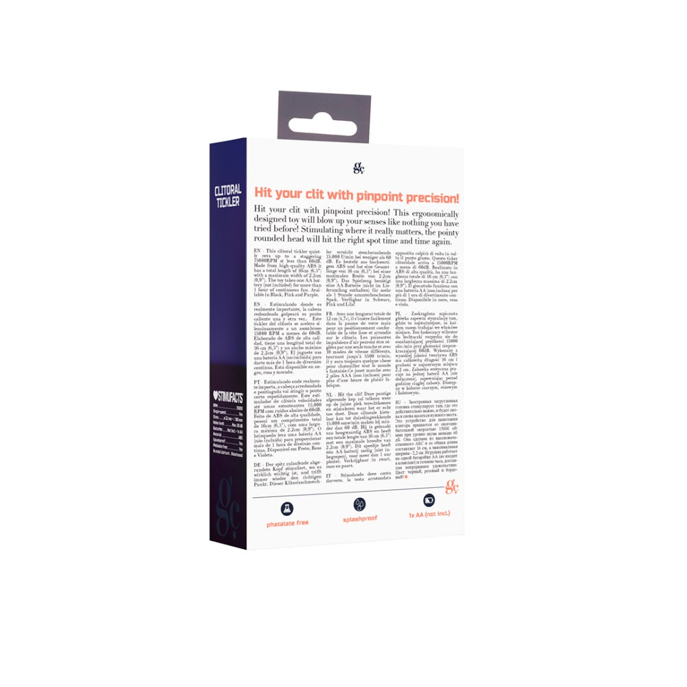 Clitoral Tickler – Ergonomic Pinpoint Clitoral Stimulator Made from High-Quality ABS Vibrator STIMULATORS