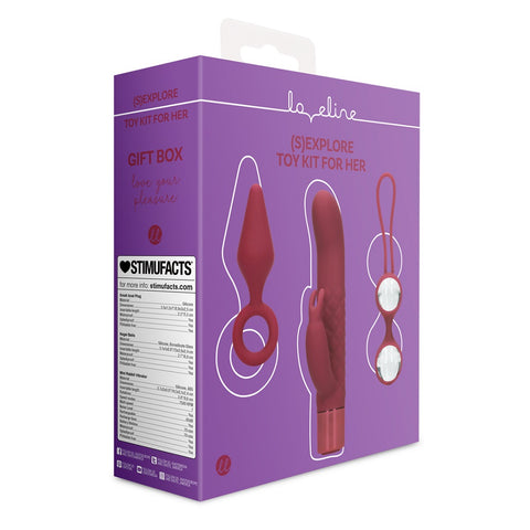 Sexplore Toy Kit for Her – Mini Rabbit Vibrator, Kegel Balls, Anal Plug Set > Vibrators > Ladies > Rabbit