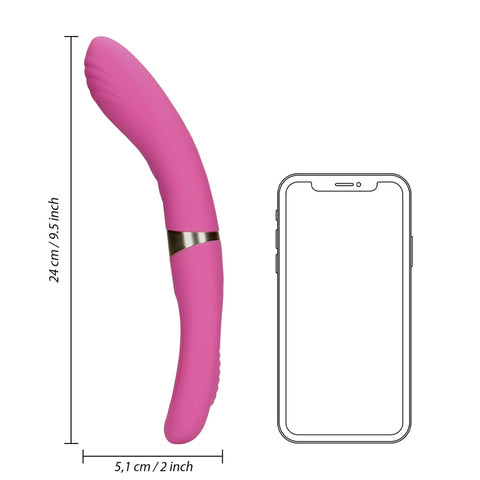 Double-Sided Flapping and G-Spot Vibrator – USB Rechargeable Vibrator 9.5 Inches Total Length 3.7 Inches Insertable Length > Sex Toys For Ladies > G-Spot Vibrators