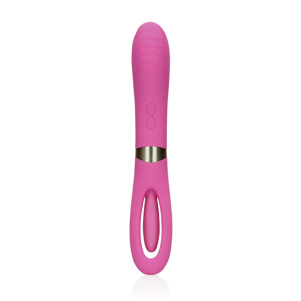 Double-Sided Flapping and G-Spot Vibrator – USB Rechargeable Vibrator 9.5 Inches Total Length 3.7 Inches Insertable Length > Sex Toys For Ladies > G-Spot Vibrators