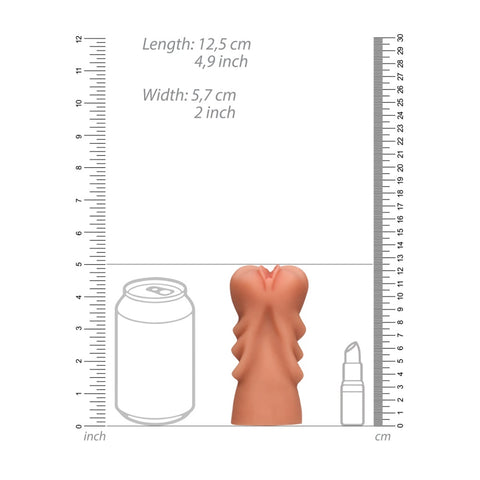 Police Officer Pussy Masturbator 4.9 Inch Insertable Length 4.3 Inch – Lifelike TPE Masturbator Strokers - Manual