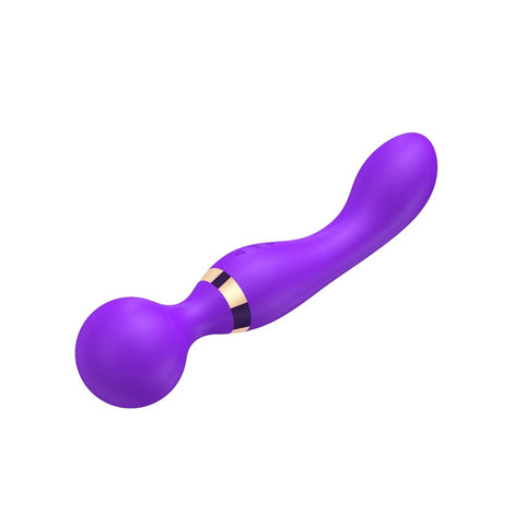 Loving Joy Dual Ended Wand Vibrator – Silicone USB Rechargeable Vibrator 8.5 Inches Length VIBRATORS