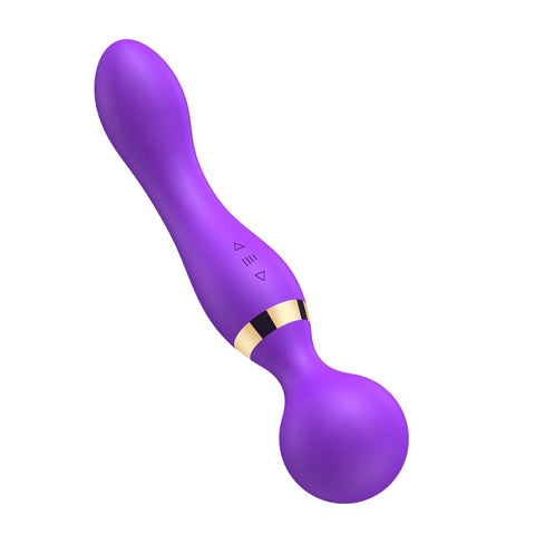 Loving Joy Dual Ended Wand Vibrator – Silicone USB Rechargeable Vibrator 8.5 Inches Length VIBRATORS