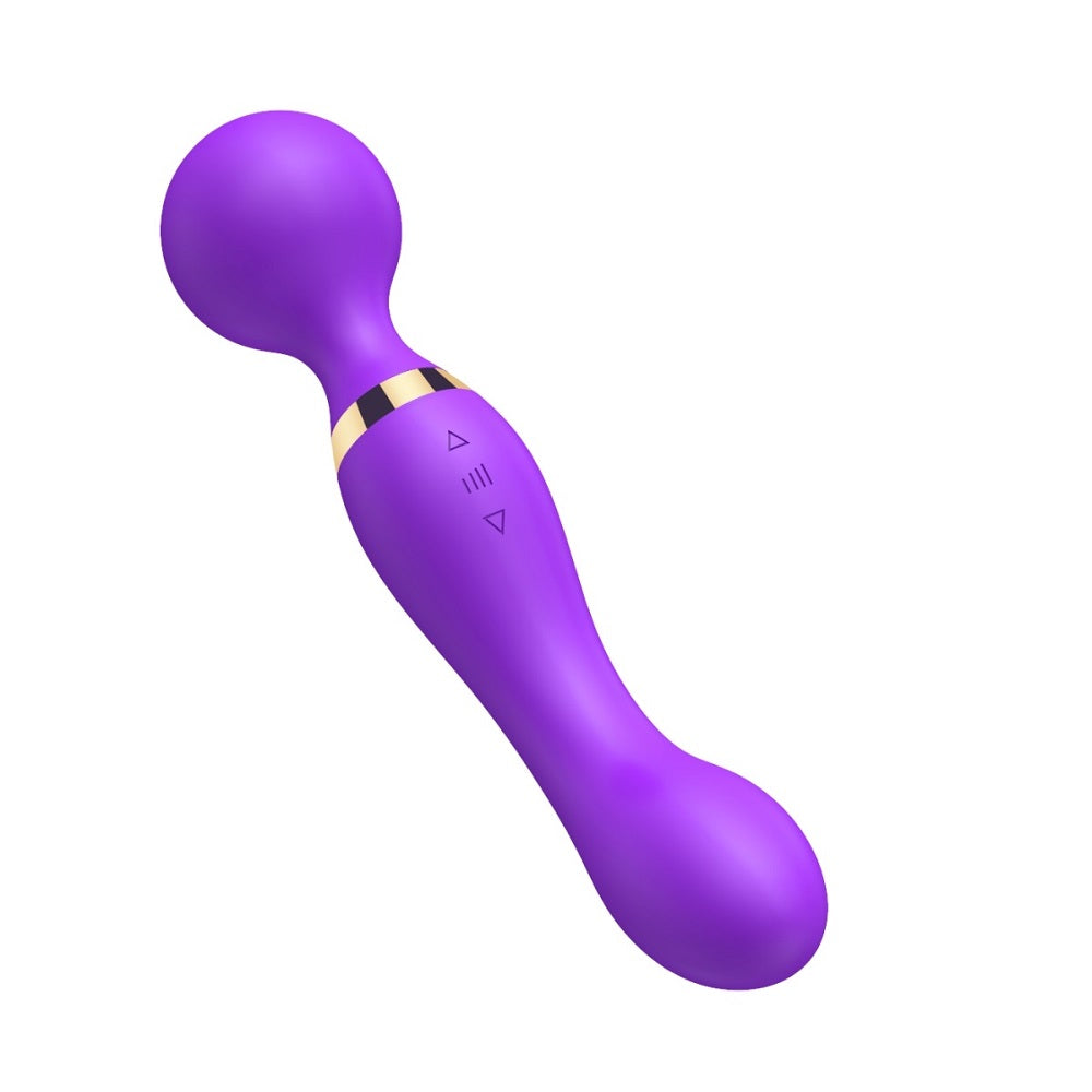 Loving Joy Dual Ended Wand Vibrator – Silicone USB Rechargeable Vibrator 8.5 Inches Length VIBRATORS