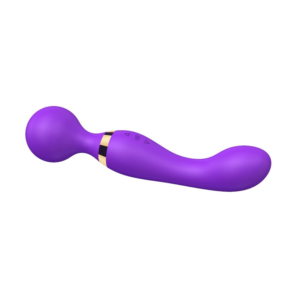 Loving Joy Dual Ended Wand Vibrator – Silicone USB Rechargeable Vibrator 8.5 Inches Length VIBRATORS