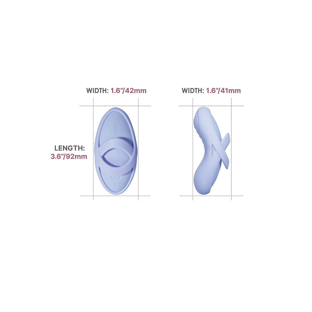 Svakom Echo 2 (Blue) – Waterproof USB Rechargeable Flexible Finger Vibrator with Heating > Vibrators > Finger Vibrators