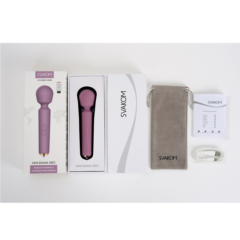 Svakom Mini Emma Neo – Compact Remote-Controlled Wand Vibrator > Sex Toys > Mini Massagers