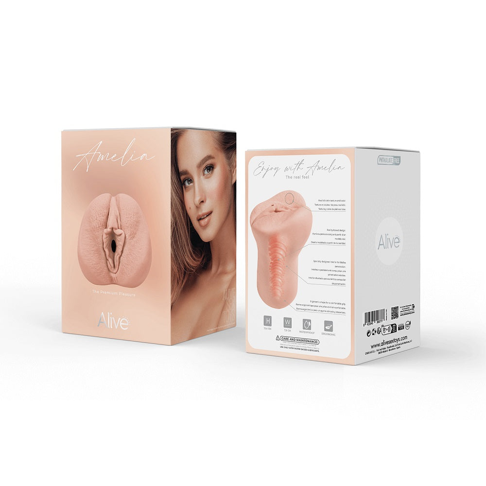 Alive Amelia Super Realistic Masturbator S Flesh Strokers - Manual