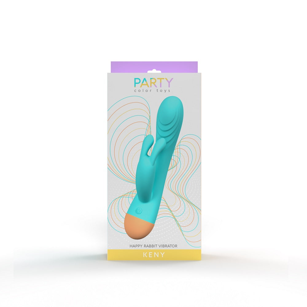 Party Color Keny (Blue) – Waterproof Dual Motor Rabbit Vibrator VIBRATORS-RABBIT