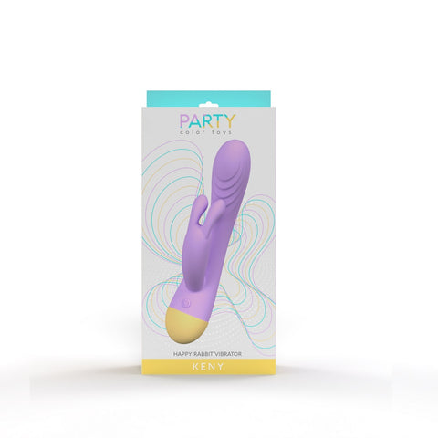 Party Color Keny (Purple) – Waterproof Dual Motor Rabbit Vibrator VIBRATORS-RABBIT