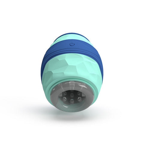 Party Color Wanky (Multicolor) – Vibrating Male Masturbator with 10 Vibration Patterns and Textured Sleeve Strokers - Vibrating