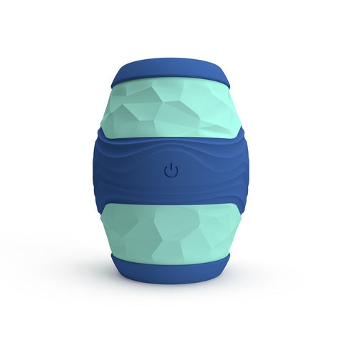 Party Color Wanky (Multicolor) – Vibrating Male Masturbator with 10 Vibration Patterns and Textured Sleeve Strokers - Vibrating