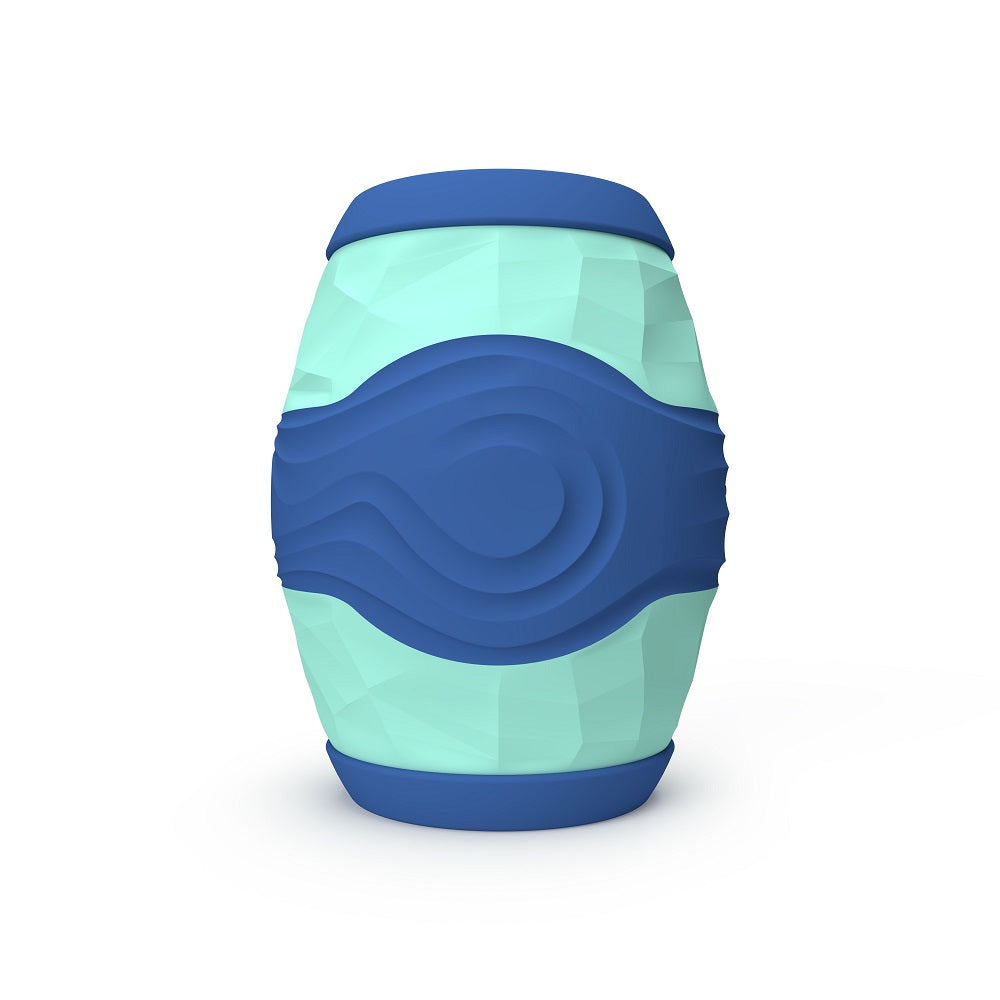 Party Color Wanky (Multicolor) – Vibrating Male Masturbator with 10 Vibration Patterns and Textured Sleeve Strokers - Vibrating