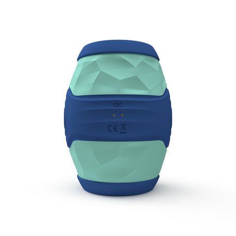 Party Color Wanky (Multicolor) – Vibrating Male Masturbator with 10 Vibration Patterns and Textured Sleeve Strokers - Vibrating