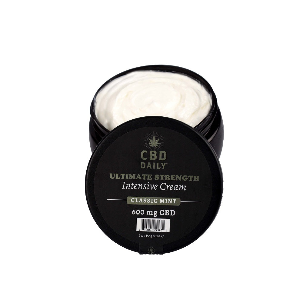 Earthly Body CBD Daily Ultimate Strength Intensive Cream (Classic Mint) – Natural CBD Cream Default Title > Essentials > Mens Enhancers