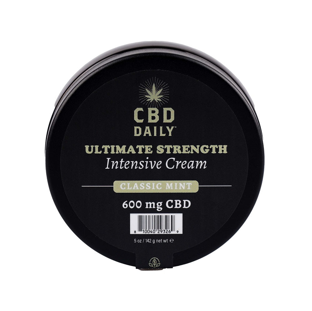 Earthly Body CBD Daily Ultimate Strength Intensive Cream (Classic Mint) – Natural CBD Cream ENHANCERS