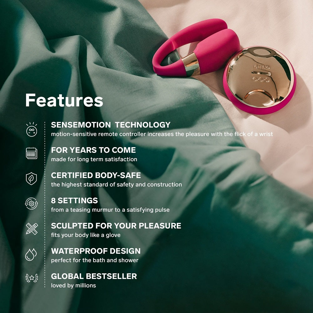 Lelo Tiani 3 (Deep Rose) – Waterproof Couples Massager Couples Toys