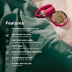 Lelo Tiani 3 (Cerise) – Luxury Couples Massager > Sex Toys > Remote Control Toys