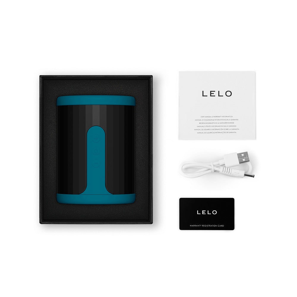 Lelo F2 (Blue) – Stamina Trainer and Open-Ended Stroker Strokers - Manual