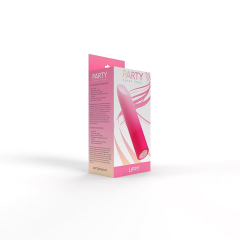 Party Color Lippy (Pink) – Waterproof Rechargeable Bullet Vibrator 4.25 Inches BULLETS