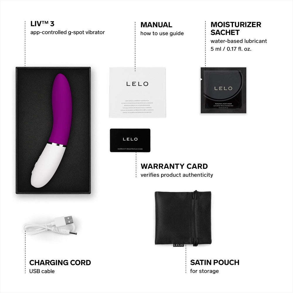 Lelo Liv 3 (Deep Rose) – App-Controlled G-Spot Vibrator > Sex Toys For Ladies > G-Spot Vibrators