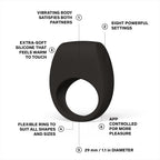 Lelo Tor 3 (Black) – App-Controlled Vibrating Cockring > Sex Toys > Couples Toys