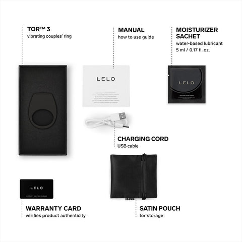 Lelo Tor 3 App Controlled Vibrating Cockring for Couples Cock Rings Vibrating