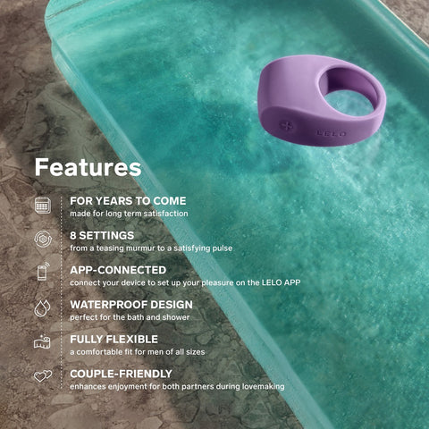 Lelo Tor 3 App Controlled Vibrating Cockring for Couples Cock Rings Vibrating